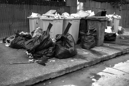 Construction debris being cleared from a site in Temple